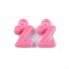 Opaque Acrylic Pendants X-MACR-S296-95-2