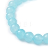 6Pcs Round Spray Painted Imitation Jade Glass Beads Stretch Bracelets for Women BJEW-JB12881-6