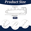 30Pcs Iron Brooch Findings IFIN-SC0002-10A-P-2