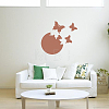 1 Set Plastic Mirror Wall Stickers AJEW-CN0001-65C-4