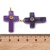 Natural Amethyst Pendants G-B180-01G-02-3