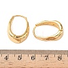 Brass Oval Hoop Earrings EJEW-D337-13G-5