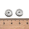 304 Stainless Steel Rhinestone Spacer Beads RB-CBA18B7-01P-12-3