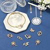 18Pcs 6 Styles Alloy Crystal Rhinestone Links Connector Charms ALRI-YW0001-40-4