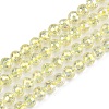 Electroplate Transparent Glass Beads EGLA-B013-02A-FR12-1