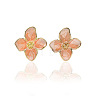Alloy Enamel Stud Earrings FS-WG082C3-04-2
