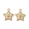 Alloy Pendants with Rhinestone FIND-H051-09G-1