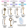 Skeleton Key Charm DIY Jewelry Making Kit for Crafts Gifts DIY-SC0017-38-2