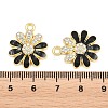 Alloy Black Enamel Pendants FIND-C095-04G-3