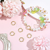 6Pcs Rack Plating Brass Spring Gate Rings KK-BBC0028-44-4