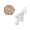 Shell Pearl Beaded Christmas Tree Big Pendants PALLOY-TA00169-2
