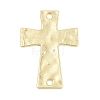 Textured Brass Connector Charm KK-CBA95AE-02B-G-1