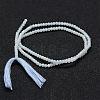 Natural Blue Chalcedony Bead Strands G-P270-2mm-01-2