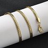 Brass Wheat Chain Necklaces for Women NJEW-U035-06G-1