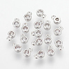 Brass Clear Cubic Zirconia Charms X-ZIRC-P068-01P-1