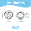6Pcs Alloy Cufflinks HJEW-PH02576-2