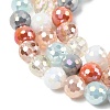 Electroplate Glass Beads Strands EGLA-D300-06-8mm-19-4