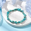 Dyed Natural Howlite Beads Kids Bracelets BJEW-JB10611-07-2