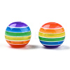 Transparent Stripe Resin Beads LS-X1-RESI-S345-8mm-10A-3