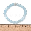 Natural Quartz(Dyed) Stretch Bracelets BJEW-JB01699-05-3