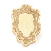 Geometric Flower Frame Brass Stamp Heads AJEW-H149-01G-10-2