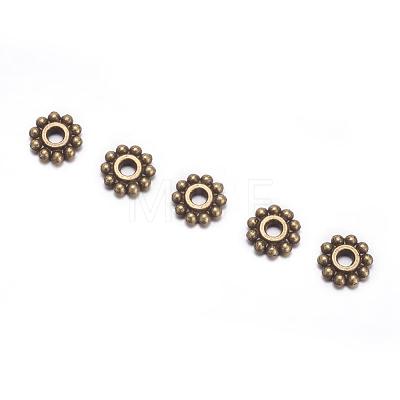 Gear Tibetan Style Alloy Spacer Beads MAB145-NF-1