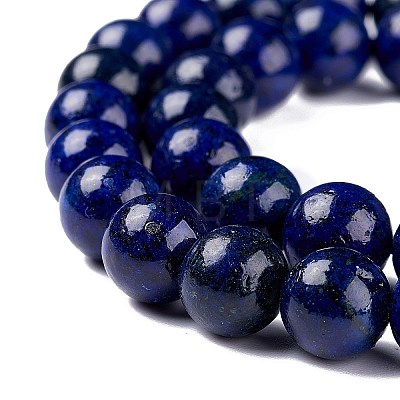 Natural Lapis Lazuli Round Beads Strands LS-G-I181-10-6mm-1