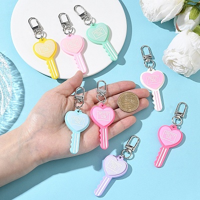 10Pcs Resin Pendant Decorations HJEW-YW00283-1