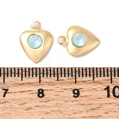 Brass Glass Charms KK-P340-09G-03-1