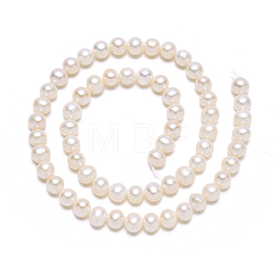 Natural Cultured Freshwater Pearl Beads Strands X-PEAR-S001-6-7mm-3-1