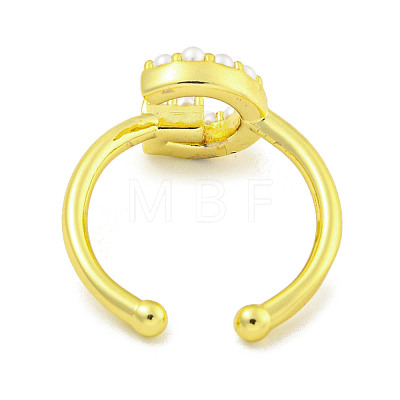 Rack Plating Brass Open Cuff Rings for Women RJEW-F162-01G-G-1