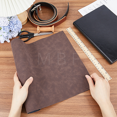 Rectangle PU Leather Fabric AJEW-WH0089-52D-01-1