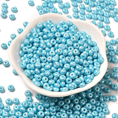 Baking Paint Luster Glass Seed Beads X1-SEED-B001-04A-03-1