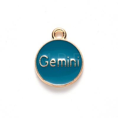 Alloy Enamel Pendants ENAM-S124-01A-05I-1