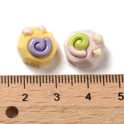 Vortex with Star Opaque Resin Decoden Cabochons RESI-D009-01-1