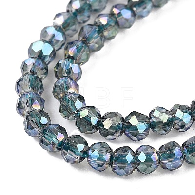 Electroplate Glass Beads Strands EGLA-T021-03C-1