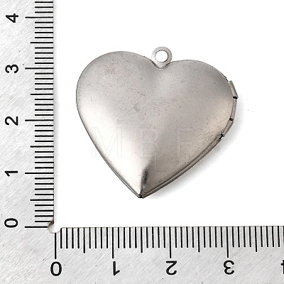 304 Stainless Steel Locket Pendants STAS-B128-22B-G-1