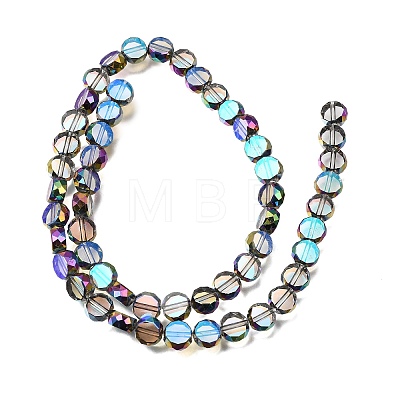 Electroplated Transparent Glass Beads Strands GL-CBA98F0-06A-05-1