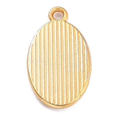 Golden Alloy Enamel Pendants KK-P197-16B-1