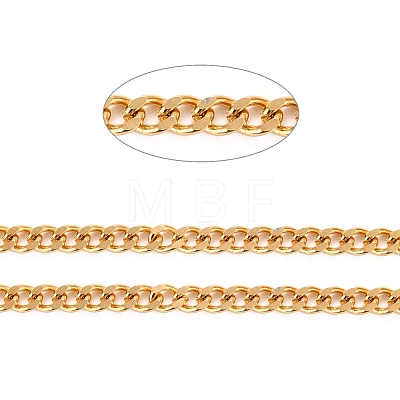 Vacuum Plating 304 Stainless Steel Cuban Link Chains CHS-K016-03B-G-1