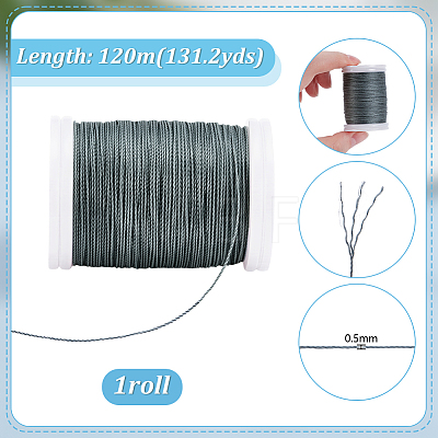 Waxed Polyester Sewing Thread OCOR-WH0108-38B-1