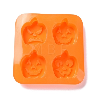 Halloween Theme Pumpkin Cake Decoration Food Grade Silicone Molds DIY-E067-01-1