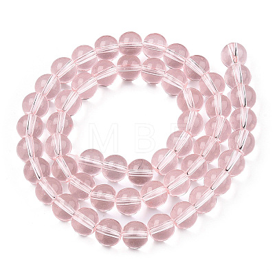 Transparent Glass Beads Strands GLAA-T032-T8mm-10-1