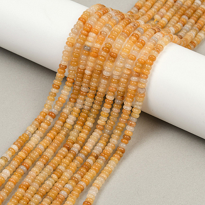 2 Strands Natural Topaz Jade Beads Strands G-PA0001-24B-1