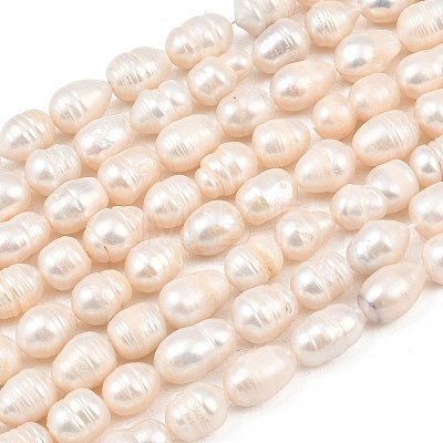 Natural Cultured Freshwater Pearl Beads Strands PEAR-F020-24A-1