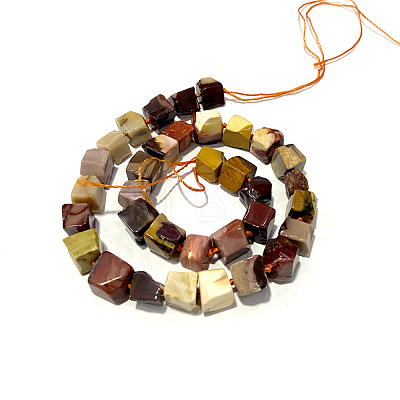Natural Mookaite Beads Strands G-O173-073-1