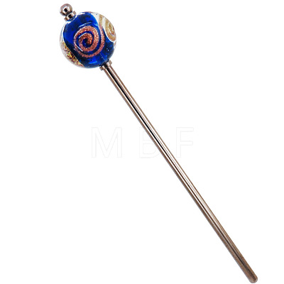 Lampwork & Brass Hair Sticks PW-WG6F808-03-1