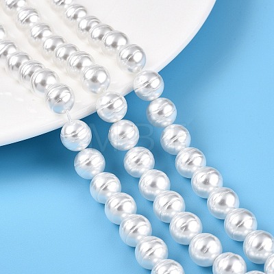 Transparent Spray Painted Glass Beads Strands GLAA-N001-40-1