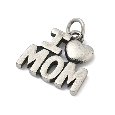 Mother's Day 304 Stainless Steel Pendants STAS-C171-01B-AS-1