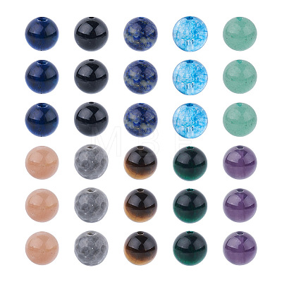 Kissitty 100Pcs 10 Style Natural Gemstone Beads G-KS0001-04-1